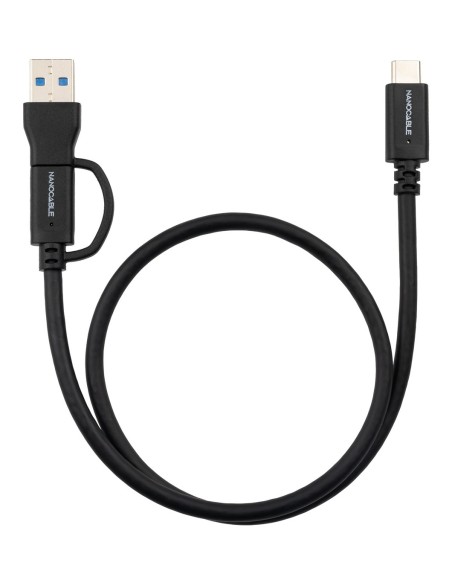 Nanocable Cable USB-C+USB-A USB-C 3.2 GEN2 1 M
