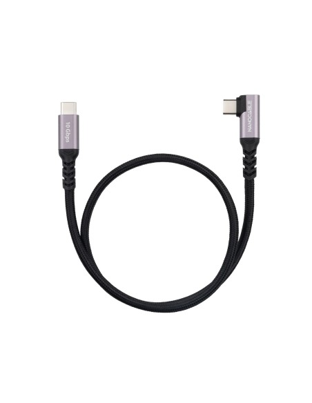 Nanocable Cable USB-C 3.2 GEN2 Acodado 100W 2 M