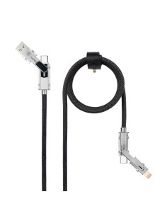 Nanocable Cable USB-C+USB-A M LIGHTNING+USB-C M 1M