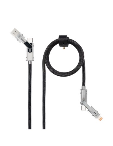 Nanocable Cable USB-C+USB-A M LIGHTNING+USB-C M 1M