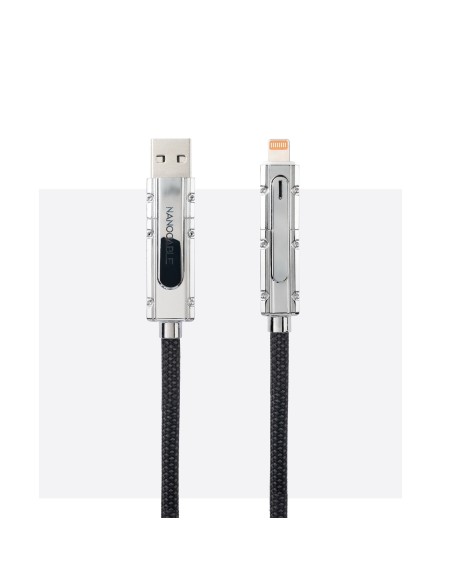 Nanocable Cable USB-C+USB-A M LIGHTNING+USB-C M 1M
