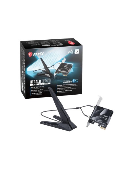 MSI GPBE94 Herald Tarjeta PCIe WiFi7 BE9400