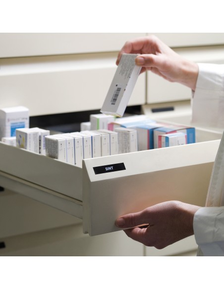 CINTA ROTULADORA AUTOADHESIVA DYMO D1 PARA ROTULADORAS LABEL MANAGER BLANCO SOBRE NEGRO S0720610