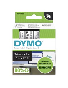 CINTA ROTULADORA AUTOADHESIVA DYMO 53710 D1 LABELMANAGER LABELPOINT NEGRO SOBRE TRANSPARENTE S0720920