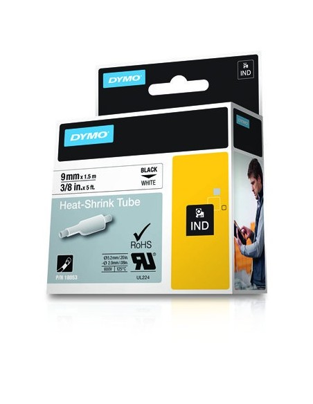 Cinta dymo RhinoPRO heat shrink tubes para impresora de etiquetas D1 18053