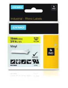 Cinta dymo 19mm RHINO coloured Vinyl para impresora de etiquetas D1 18433