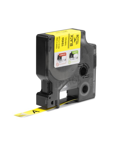 Cinta dymo 12mm RHINO flexible nylon tape cinta para impresora de etiquetas D1 18490