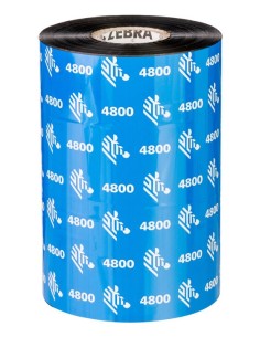 Zebra Resin 4800 4.33" x 110mm cinta para impresora