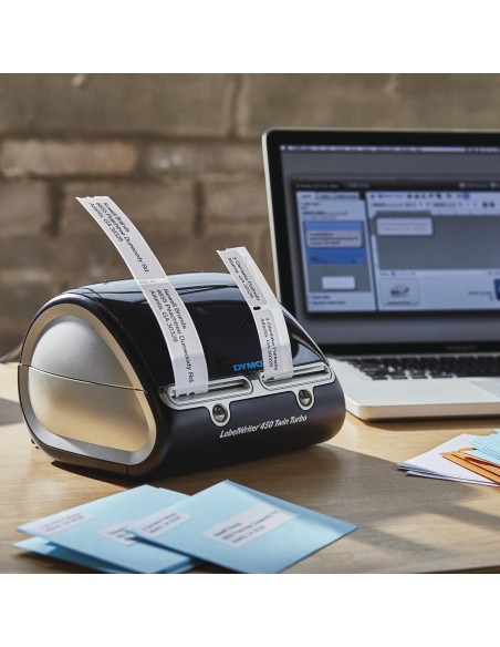 Dymo LabelWriter 450 twinturbo Impresora de etiquetas termica directa negro plata