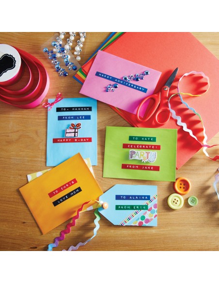 Dymo 520109 cinta para impresora de etiquetas blanco sobre negro