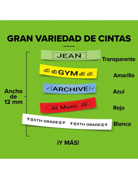 Dymo LetraTag assorted Pack 3 Cinta para impresora de etiquetas poliester