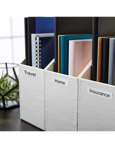 Dymo D1 Etiquetas durable negro sobre blanco 12mm x 5.5m