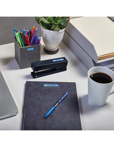 DYMO D1 - Etiquetas estándar - Negro sobre azul - 9mm x 7m