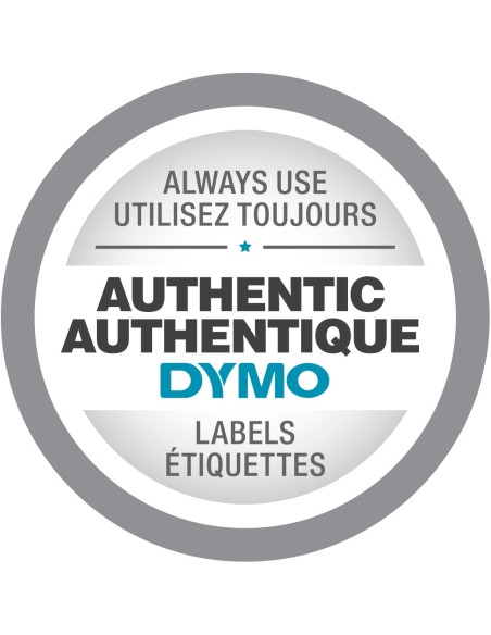 DYMO D1 - Etiquetas estándar - Rojo sobre blanco - 19mm x 7m