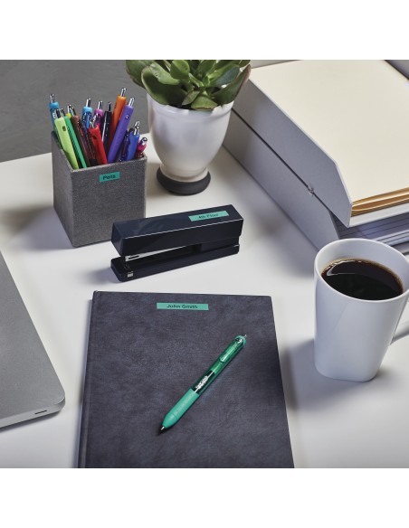 DYMO D1 - Etiquetas estándar - Negro sobre verde - 9mm x 7m