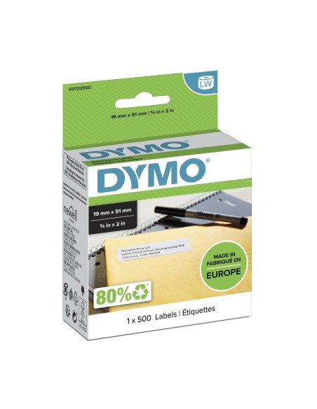 DYMO LW - Etiquetas multiuso - 19 x 51 mm - S0722550 Blanco