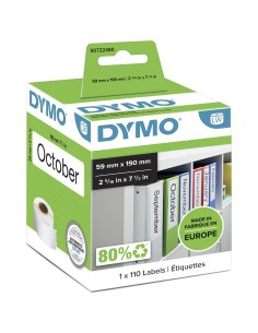 DYMO LW -Etiquetas para archivadores de tamaño grande - 59 x 190 mm - S0722480