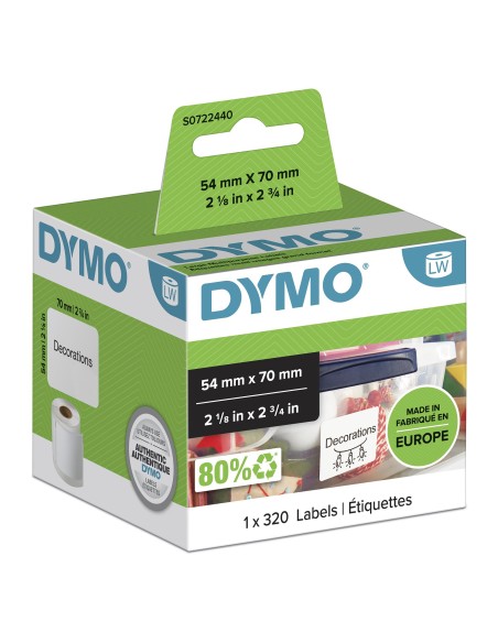 DYMO LW - Etiquetas multiuso - 54 x 70 mm - S0722440
