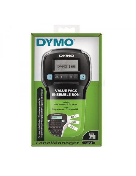DYMO LabelManager LM160 impresora de etiquetas Transferencia térmica D1 QWERTY Negro