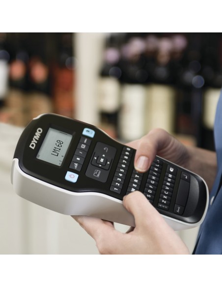DYMO LabelManager DY LM 160 impresora de etiquetas Inyección de tinta térmica 180 x 180 DPI 12 mm s D1 QWERTY