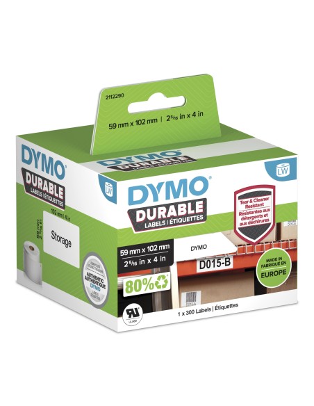 DYMO Durable Blanco Etiqueta para impresora autoadhesiva