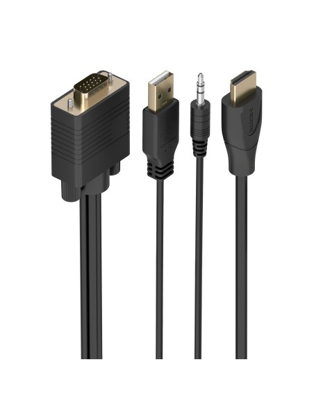 Aisens Cable Conversor SVGA y Audio a HDMI 1.5m