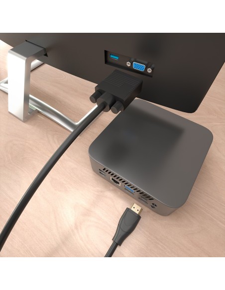 Aisens Cable Conversor HDMI M a SVGA M Negro 2m