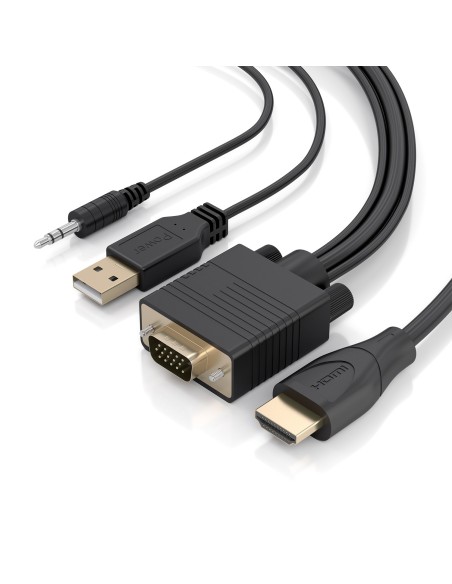 Aisens Cable Conversor HDMI a SVGA y Audio 2m