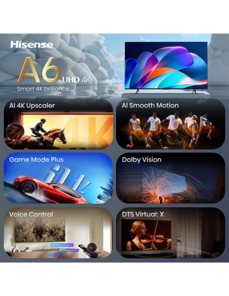 Hisense 55A6S TV 55" UHD SMART TV DOLBYVISION DTSX
