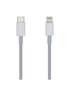 CABLE USB 2.0 USB-CM A LIGHTNING 2A BLANCO 20CM AISENS A102-0441