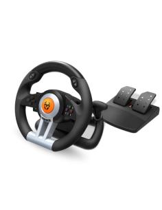 Krom Juego de Volante y pedales K-Wheel Multip.