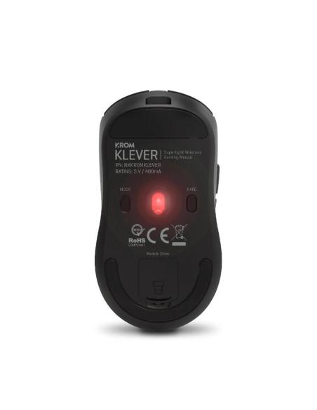 KROM KLEVER Raton gaming superligero wireless Ngro