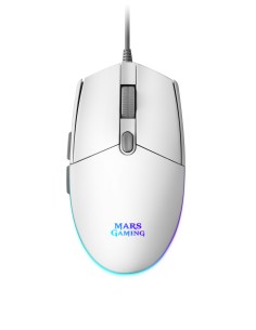 Mars Gaming Ratón MMG 3200dpi RGB FLOW Blanco