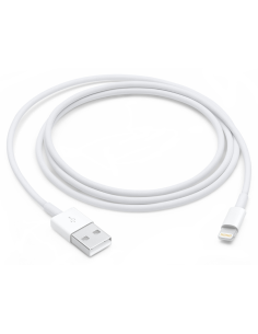 CABLE APPLE LIGHTNING TO USB BLANCO 1M