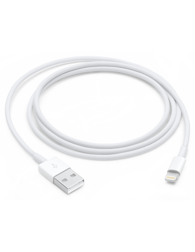 CABLE APPLE LIGHTNING TO USB BLANCO 1M