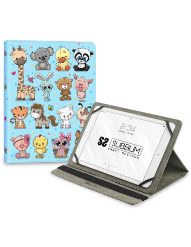 FUNDA TABLET SUBBLIM TRENDY CASE ANIMALS 11"