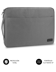 FUNDA PORTATIL SUBBLIM URBAN LAPTOP SLEEVE 13,3-14" GREY