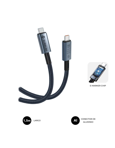 CABLE HIGH 240W C-C USB4.0 8K 1,5M