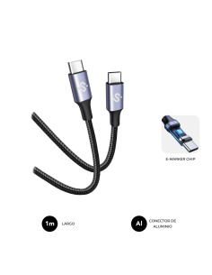 CABLE PLUS 100W C-C 1M BLACK