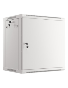 ARMARIO RACK 19" MURAL 12U/600X450 PARA AUTOMONTAJE CON PUERTA METALICA GRIS