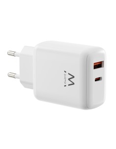 CARGADOR MOVIL EWENT EW1329 GAN RAPIDO 45W USB-C PD USB-A QC COMPACTO