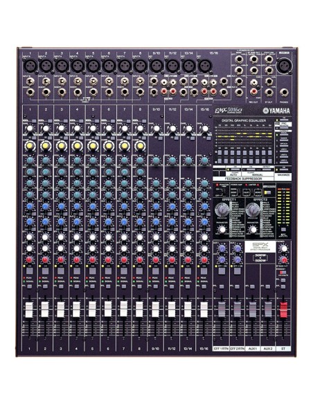 Yamaha EMX5016CF mezclador DJ 16 canales Negro