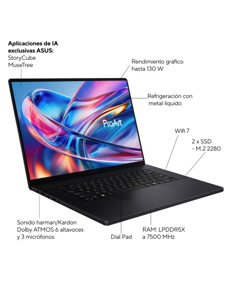 Asus H7606WW-SE020W AMD R9 64GB 2TB 5080 W11H 16"