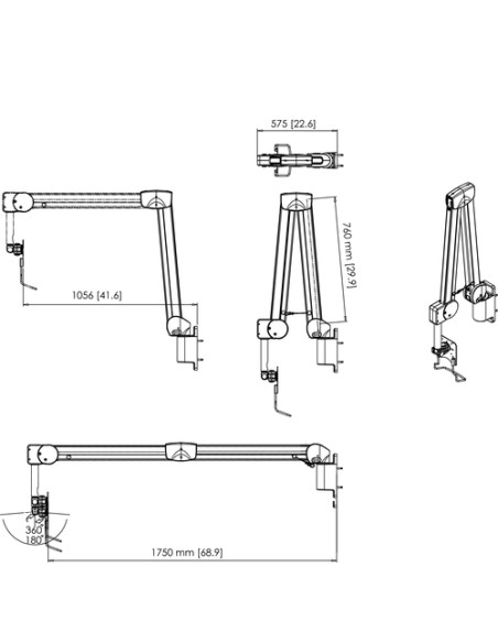 VOGELS PMW 7038 MEDICAL WALL MOUNT 3-8KG - Imagen 2