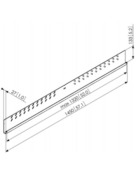 VOGELS PFW 5814 INTERFACE WALL PLATE XL 1450MM - Imagen 2
