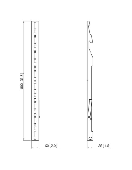 VOGELS PFW 5908 INTERFACE DISPLAY STRIP SET XL 800MM - Imagen 2