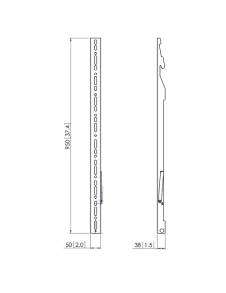 VOGELS PFW 5909 INTERFACE DISPLAY STRIP SET XL 1050MM - Imagen 2