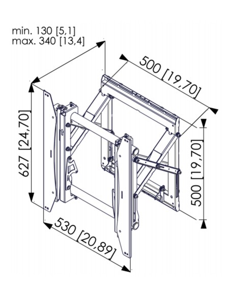 VOGELS PFW 6875 VIDEO WALL POP OUT MODULE PORTRAIT - Imagen 2