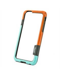 X-One Bumper Bicolor iPhone 6 Naranja - Azul - Imagen 1