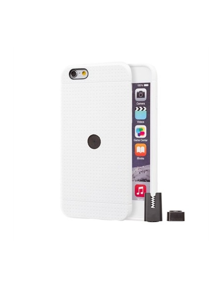 STIKGO Funda TPU Carclip iPhone 6 / 6S Blanca - Imagen 1